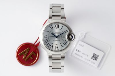 Cartier Ballon Bleu 33MM Stainless Steel Strap Women Light Blue Dial Watch